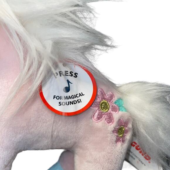 Gund 7" Plush Unicorn Chatters Stuffed Toy Magical Sound Shooting Star Gift - Picture 3 of 12